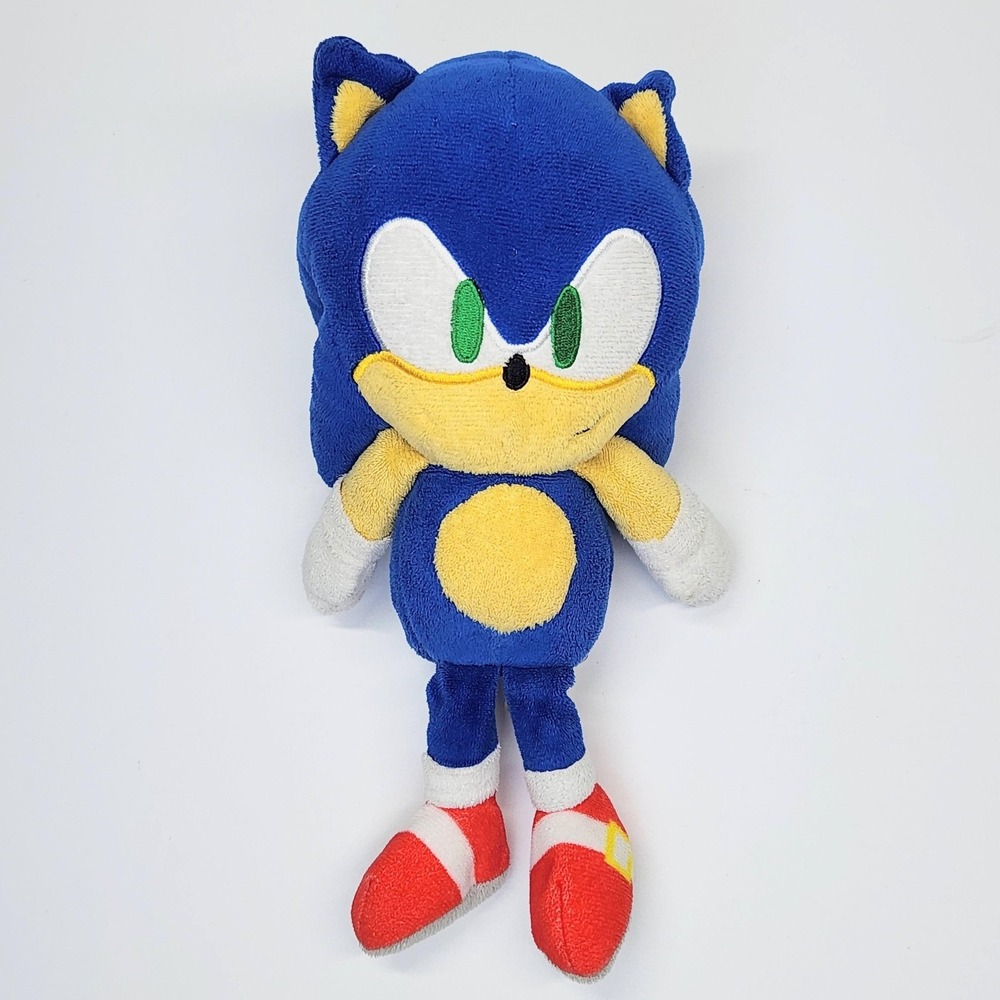 Kidrobot Sonic The Hedgehog Plush Small Stuffed Toy Blue Red White Cute Washable